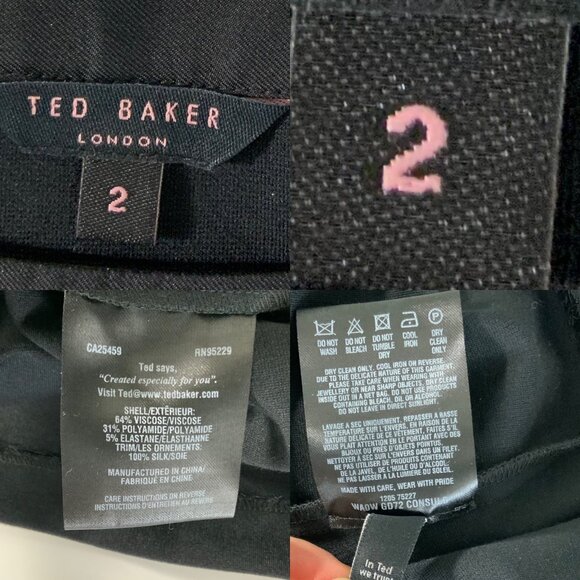 Ted Baker Consuld Sequins Dress Ted/2 US/S Cap Sleeve Mini Pockets Holiday Party - Picture 5 of 13